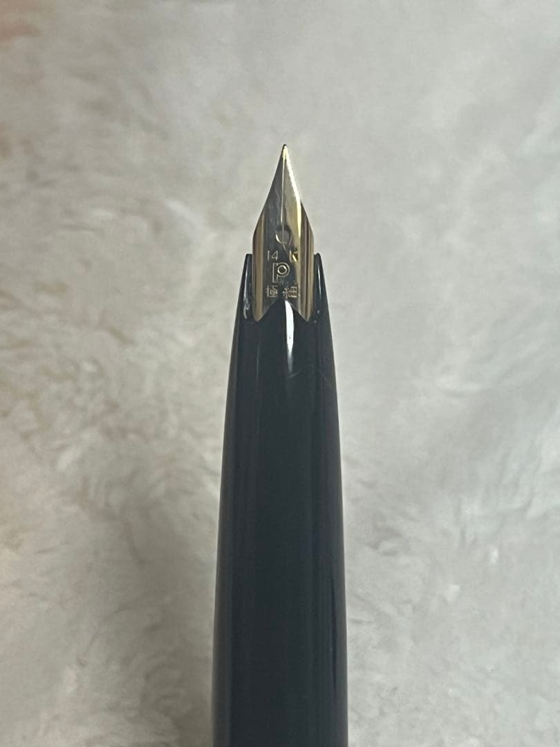 廃番 新品未使用 14金ペン先 プラチナ デスクペン 万年筆 字幅EF