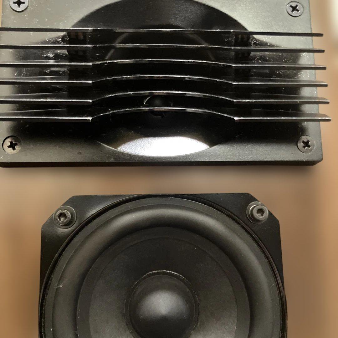 【新年特価】《完動品》木製スタック型スピーカー 2ウェイ2スピーカー