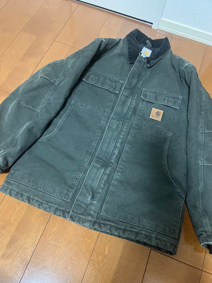 希少 SサイズCarhartt トラディショナルコート モスグリーン