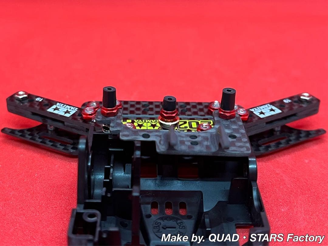 【ミニ四駆・VZ用】1軸リヤアンカー＋リヤスキッド＋モーター押さプレート