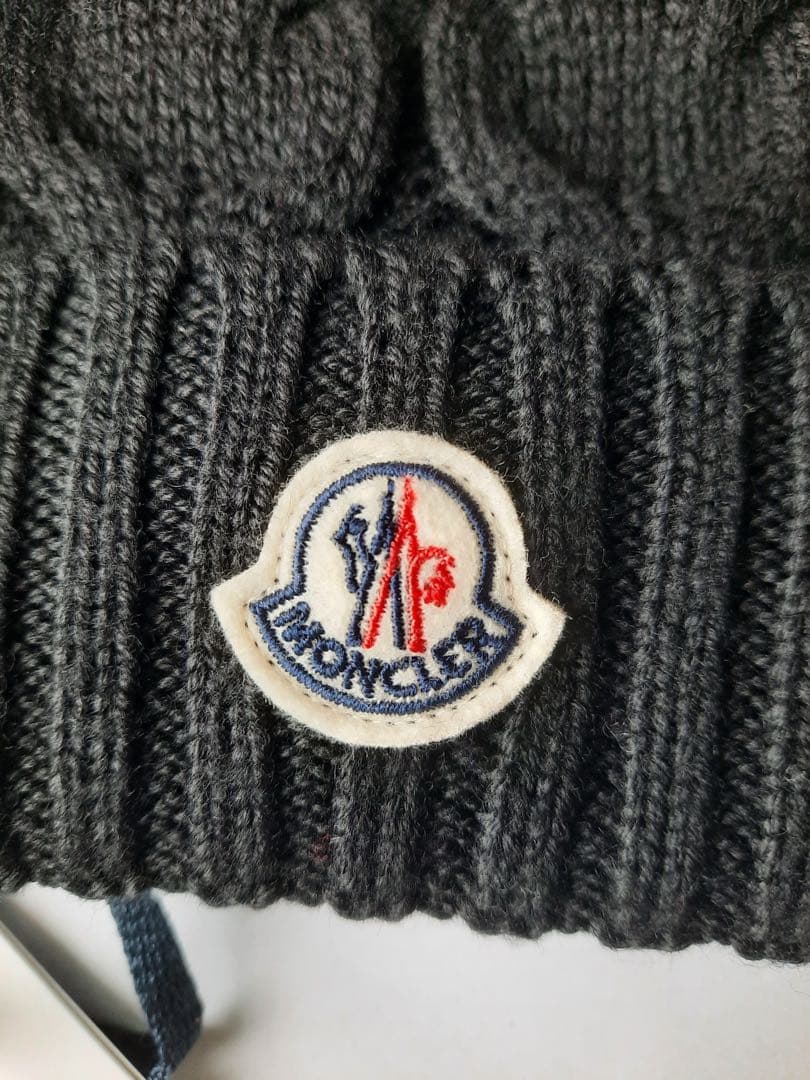 ⭐️新品 MONCLER ニット帽 ブラック Lサイズ 大人OK