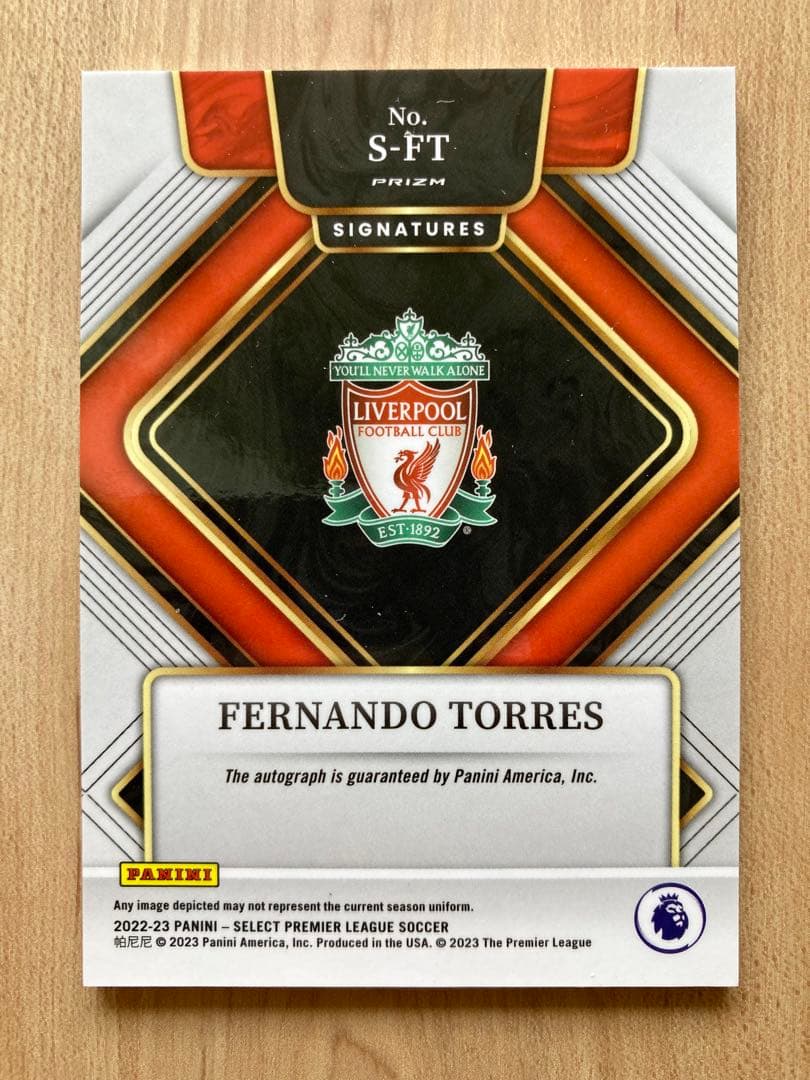 2022-23 直筆サイン Panini Select トーレス リバプール