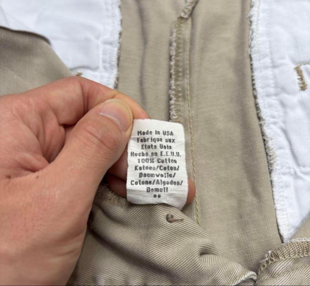 90s USA製 DOUBLE RL RRL チノパン 初期 三つ星 ポロカン