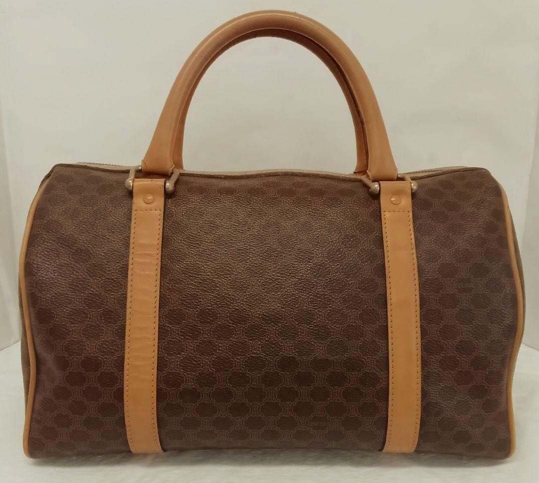 AQB12 セリーヌ マカダム ハンドバッグ トリオンフ ゴールド金具