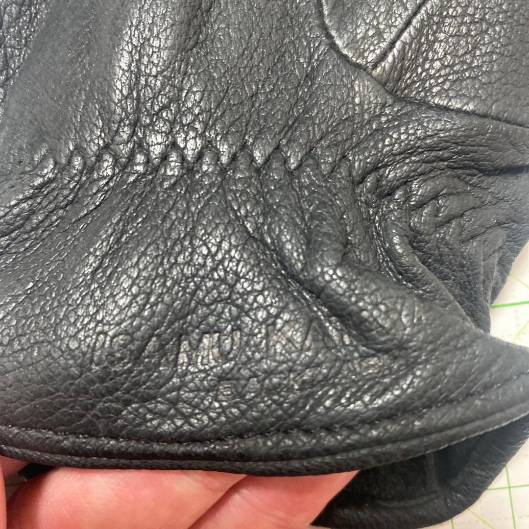 イサムカタヤマ　ブラックレザー手袋 グローブMサイズ
