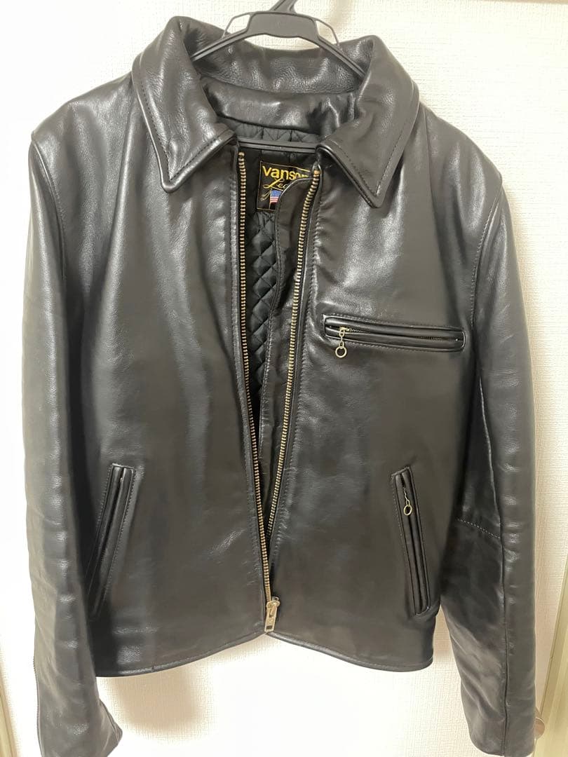 vanson レザー シングルライダースジャケット 38
