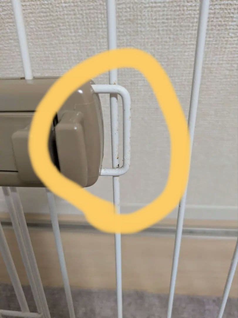 【にゃおりんこ】アイリスオーヤマ中型犬用ケージ　ライトナチュラル