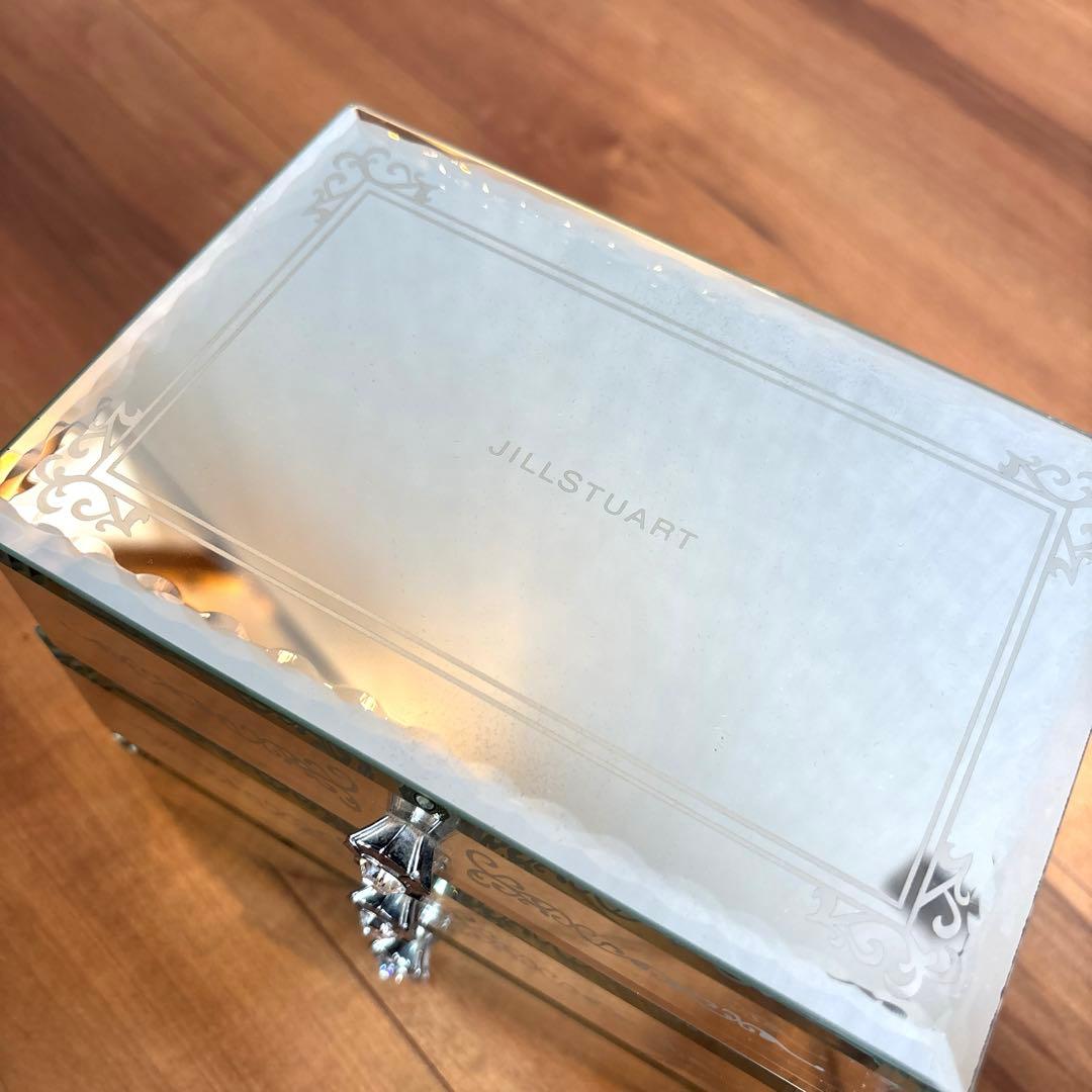 【美品・非売品】ジルスチュアート　ガラスコスメ収納　引き出し・フタ付きケース