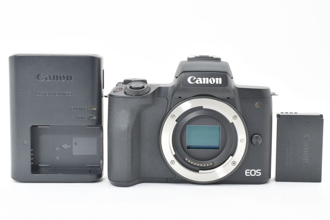 Canon EOS Kiss M ミラーレスカメラ 本体と付属品
