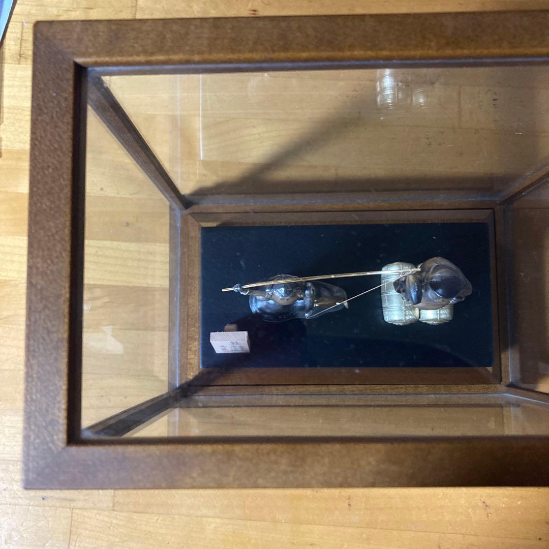 霹*！様 【縁起物・開運】大黒天　恵比寿　武比古作　純銀　工芸品　置物