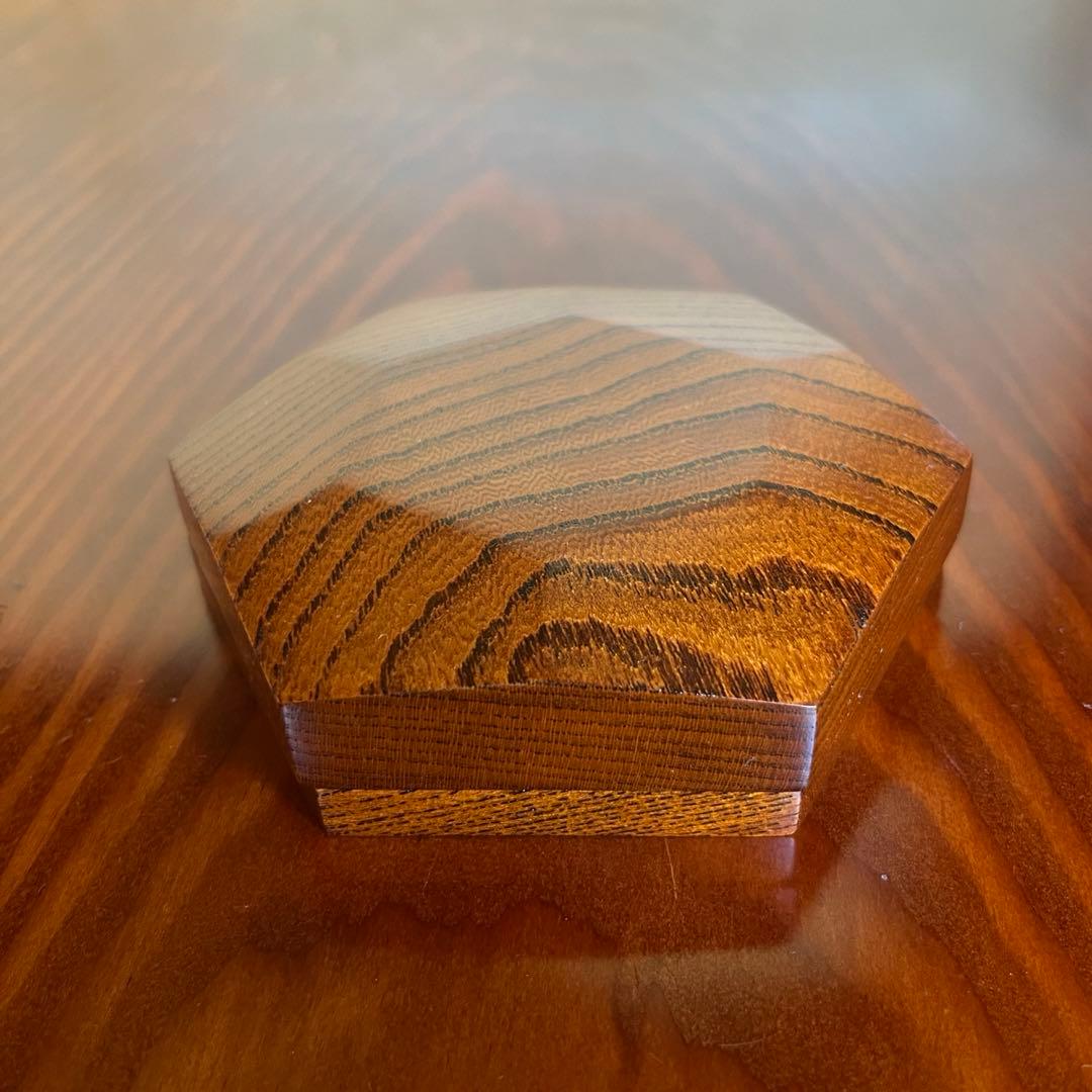 欅拭漆合子　香合　小物入