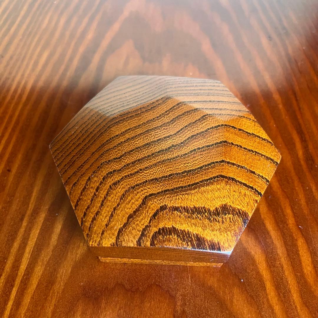 欅拭漆合子　香合　小物入