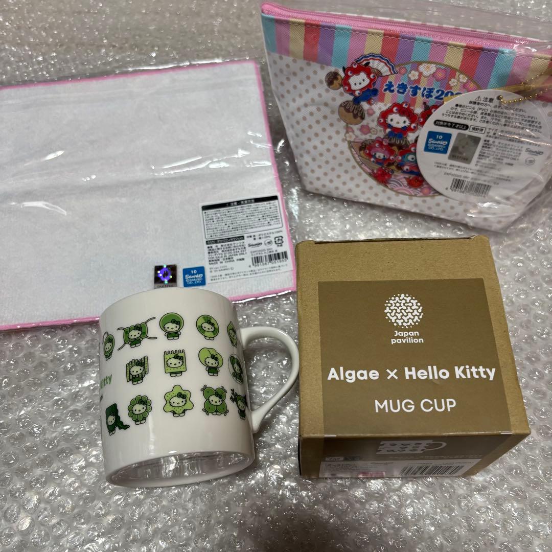 【新品未使用】大阪関西万博 サンリオミャクミャクコラボ　日本館　藻キティ