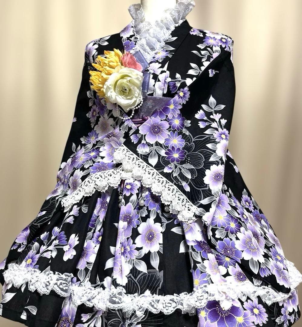 ＹＫ⑤浴衣　地雷系　量産型　ドレス　姫ギャル