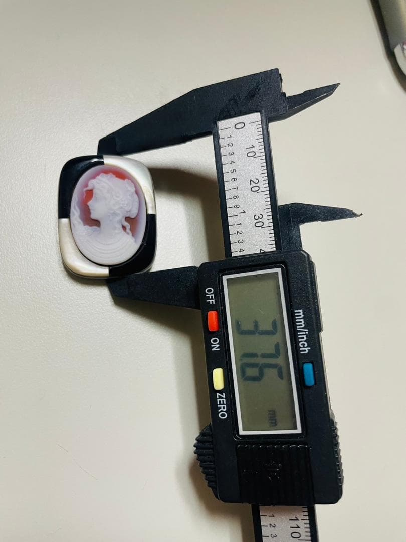 【A020】K14WG　2way カメオ　ブローチ　ペンダントトップ