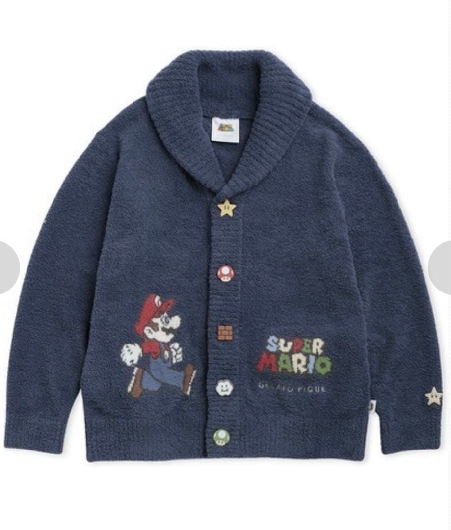 金曜日に取り下げます。ジェラートピケ スーパーマリオ カーディガン　冬服