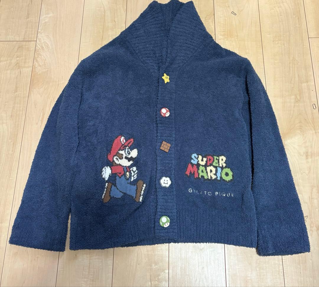 金曜日に取り下げます。ジェラートピケ スーパーマリオ カーディガン　冬服