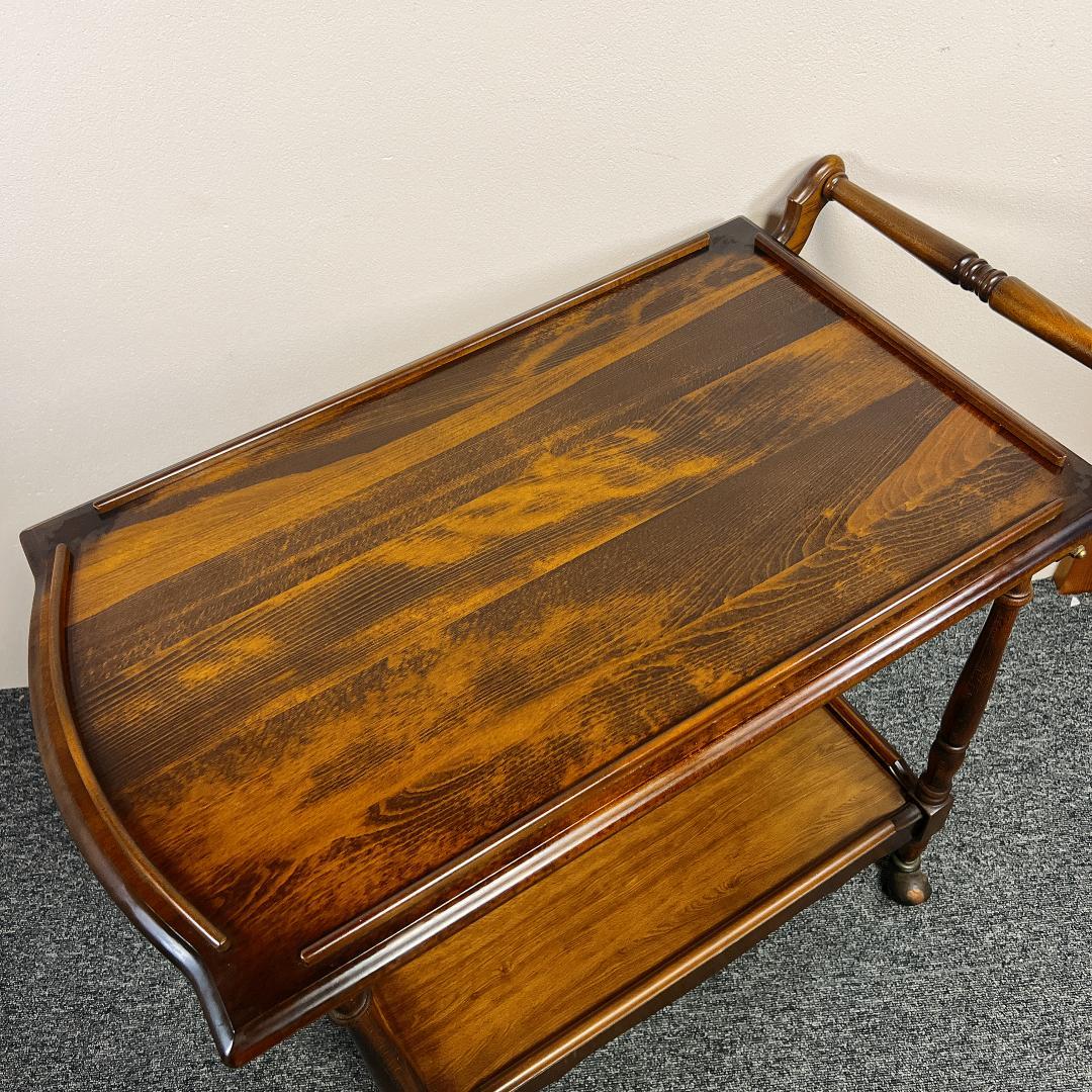 稀少 オールド カリモク ワゴン キッチンワゴン テーブル キャスター付