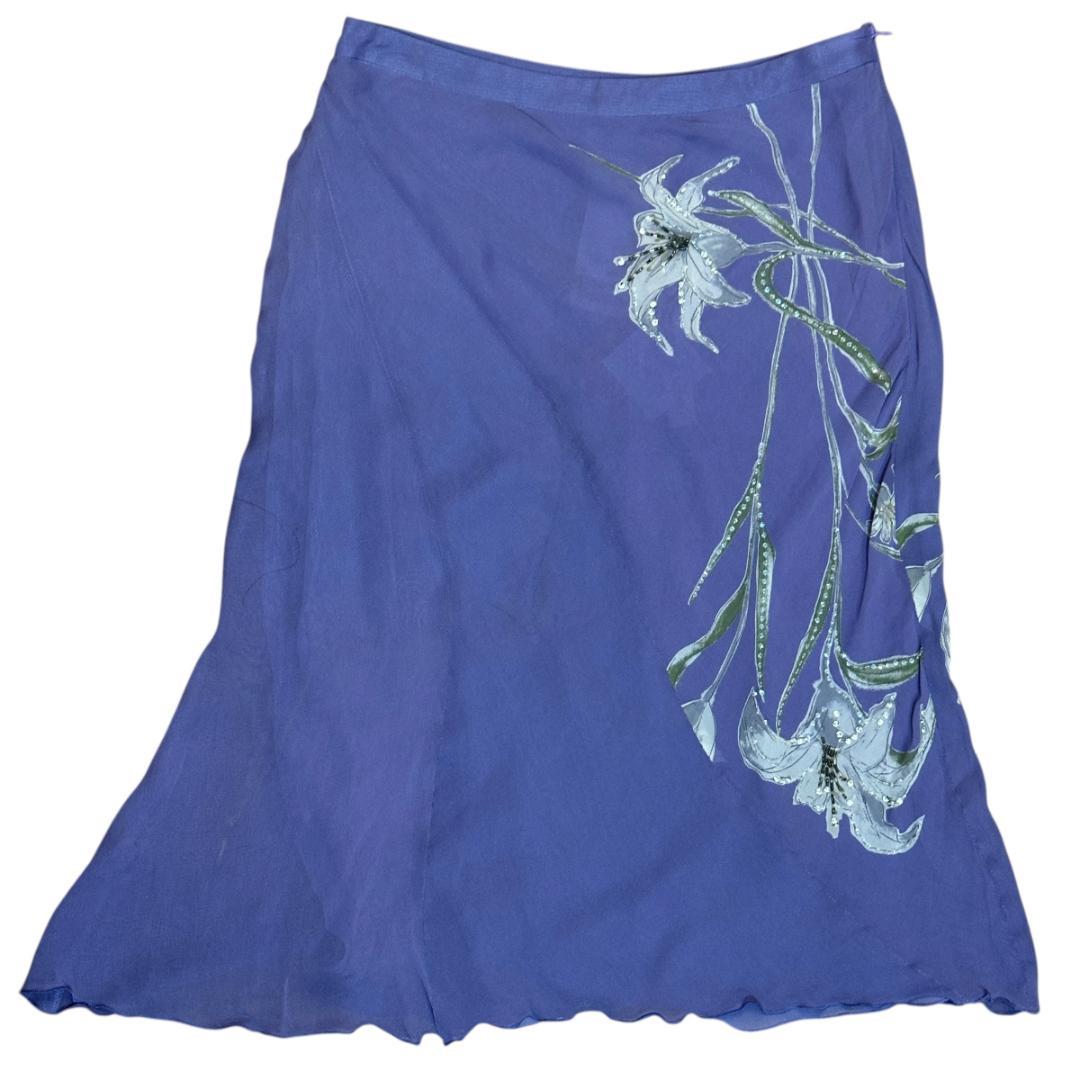 【新品未使用タグ付】ANNA MOLINARI フラワースカートak078