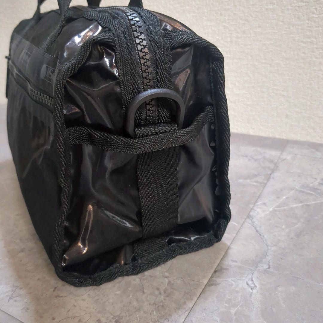極美品☆レスポートサック ミニダッフル クロスボディ ブラックシャイン バッグ