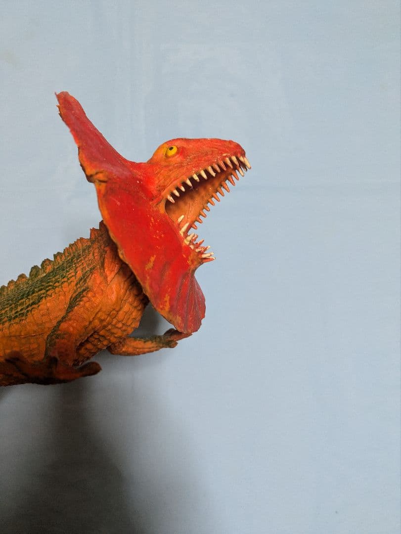 エリマキトカゲ 昔のゴム製フィギュア