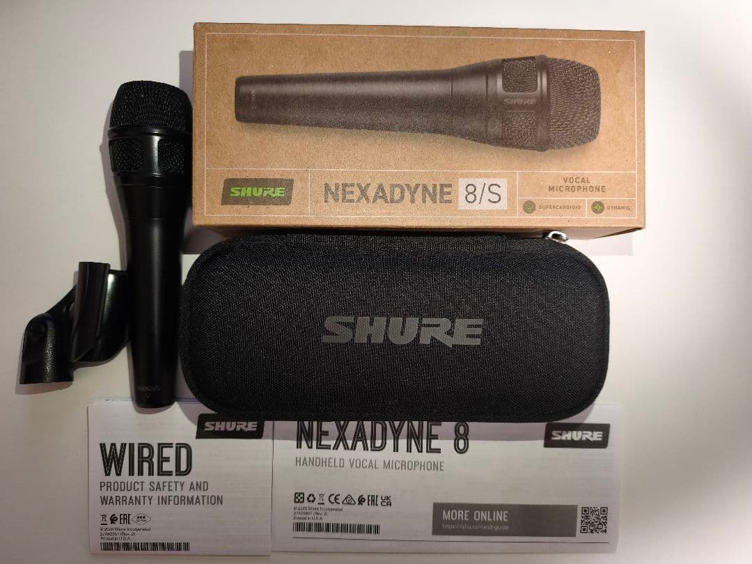 SHURE NEXADYNE 8 ダイナミックマイク　ネクサダイン
