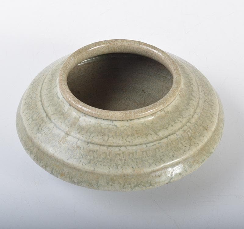 中国　官窯青磁　水孟　筆洗　C　R4274