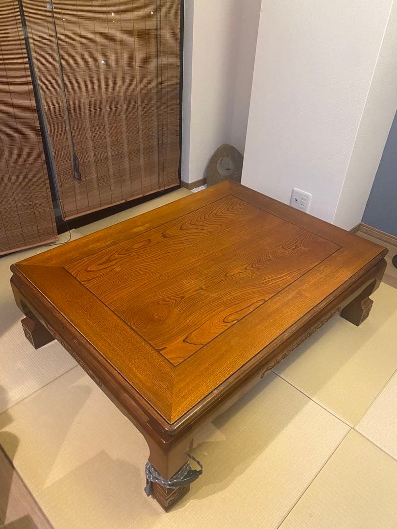 コタツ　テーブル　アンティーク　120×90×37 お手入れグッズ付