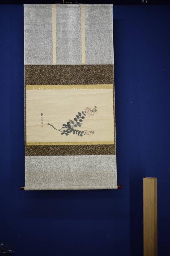 不詳/作者不詳/花図/布袋屋掛軸HJ-397