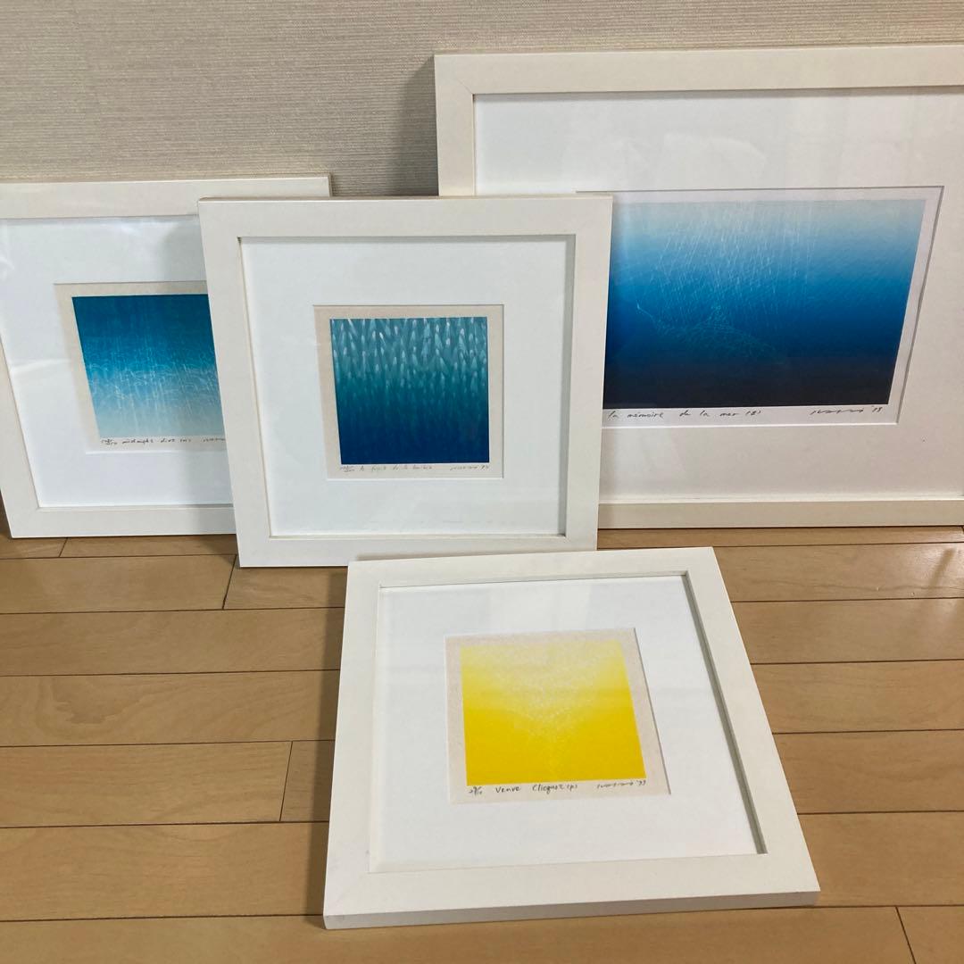 現代作家　笠井正博　シルクスクリーン　4点セット