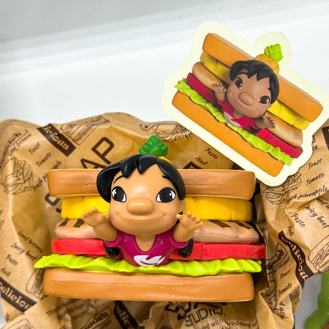 【新品未使用】ソープスタジオ　リロ＆スティッチ　サンドイッチフィギュア５点