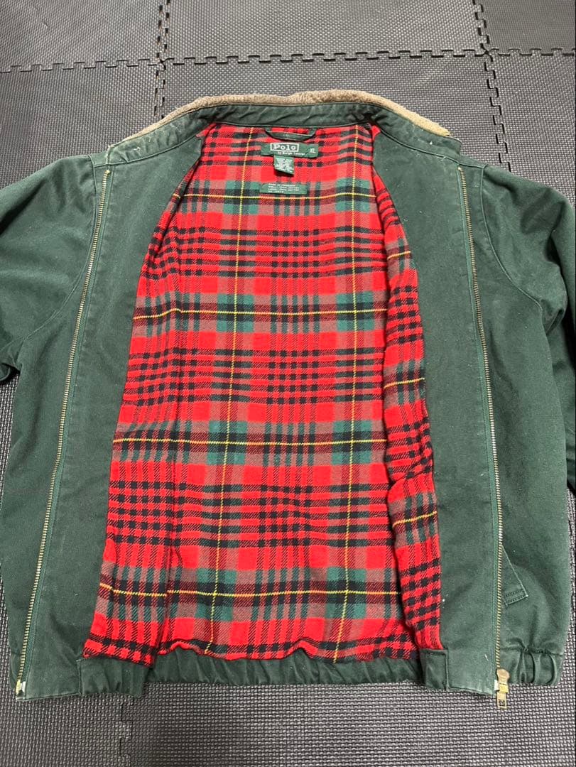 80s ポロラルフローレン スウィングトップ 襟コーデュロイ