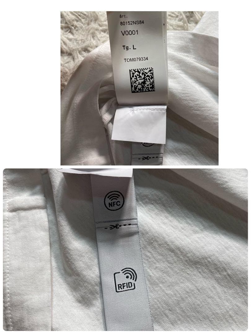 【新品未使用】ストーンアイランド　Tシャツ　プリント　ボックスロゴ　タグ付き　L