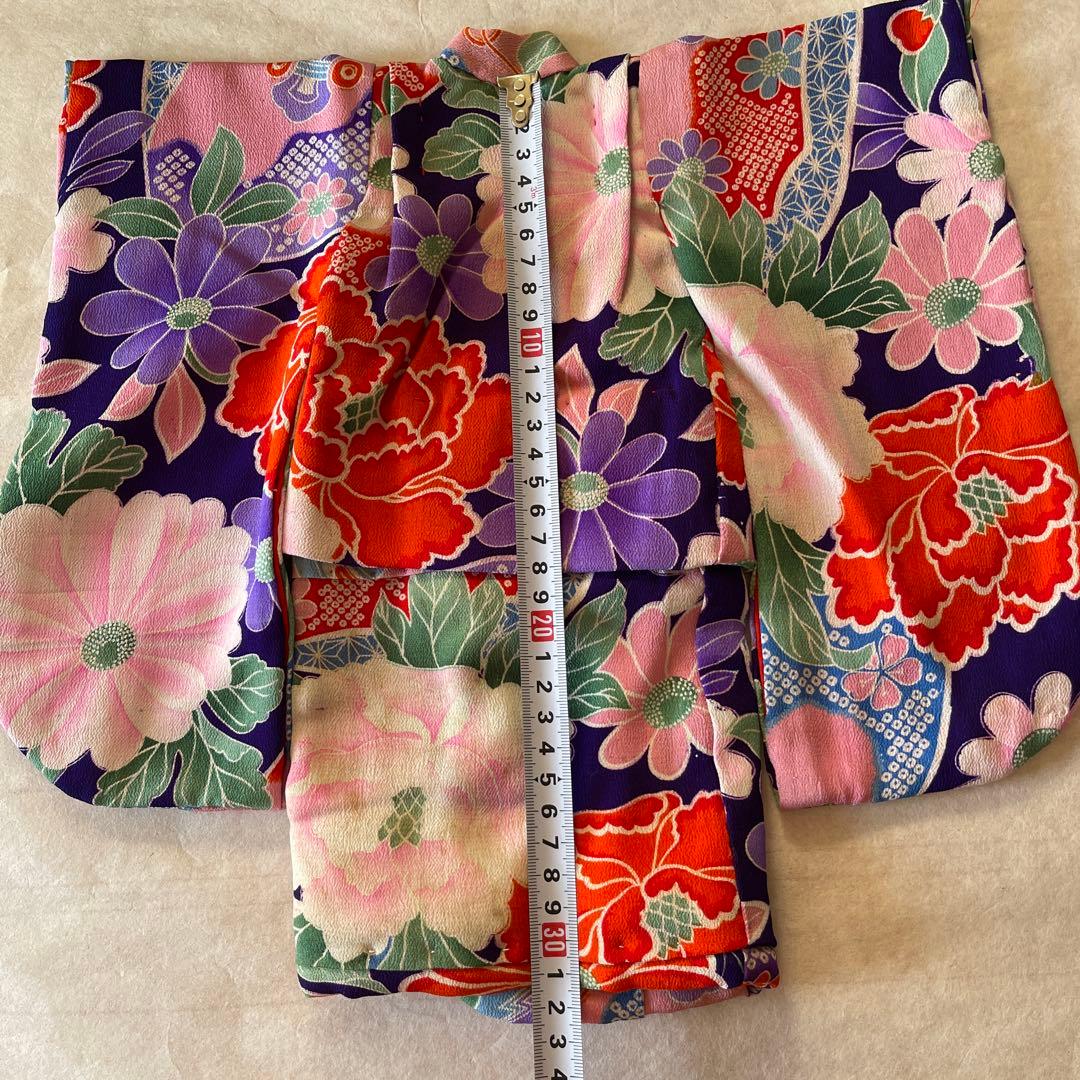 古布　一越縮緬　人形の着物　10号　120706