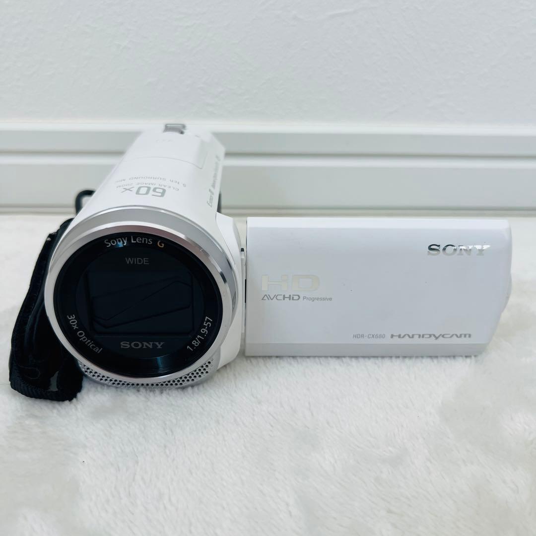 SONY HDR-CX680 ビデオカメラ 本体（バッグ、予備バッテリ）