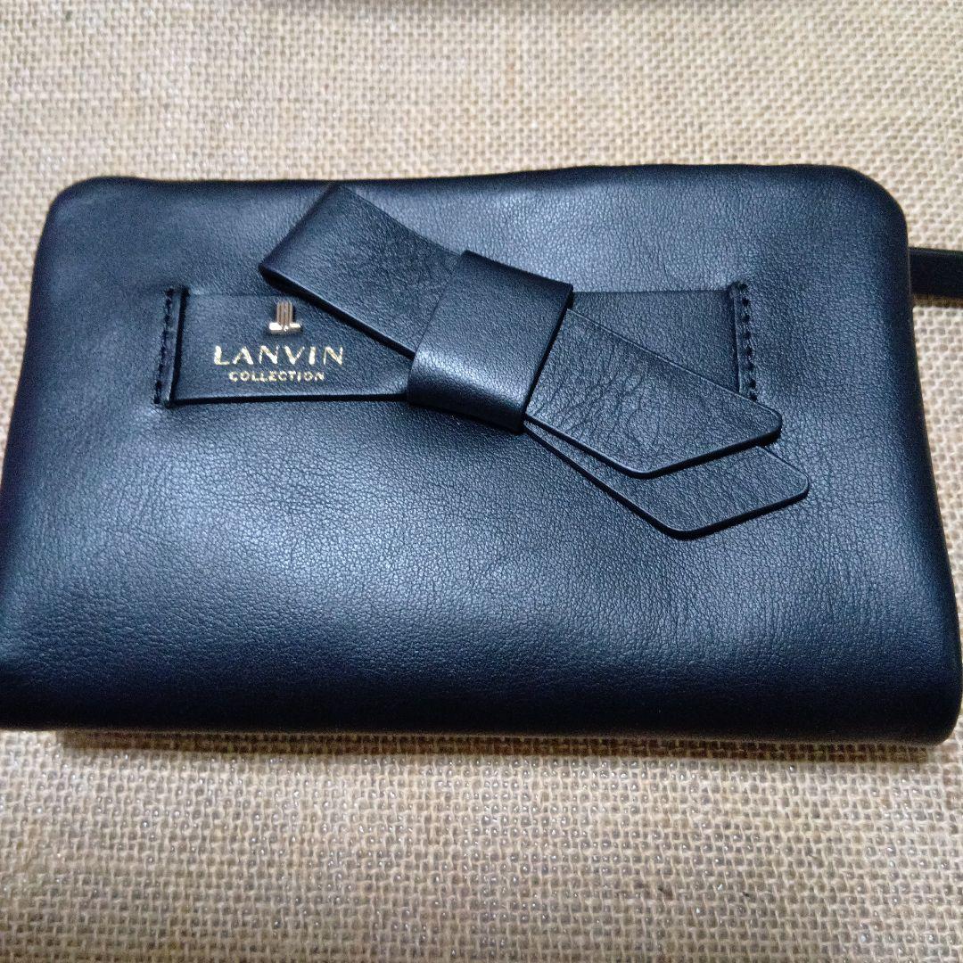 1/8限定価格 新品未使用 ランバンコレクション ラペリパース　折り財布 黒