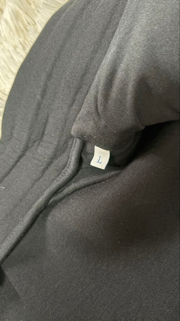 （美品）MONCLER　黒　シングルライダースジャケット 　L