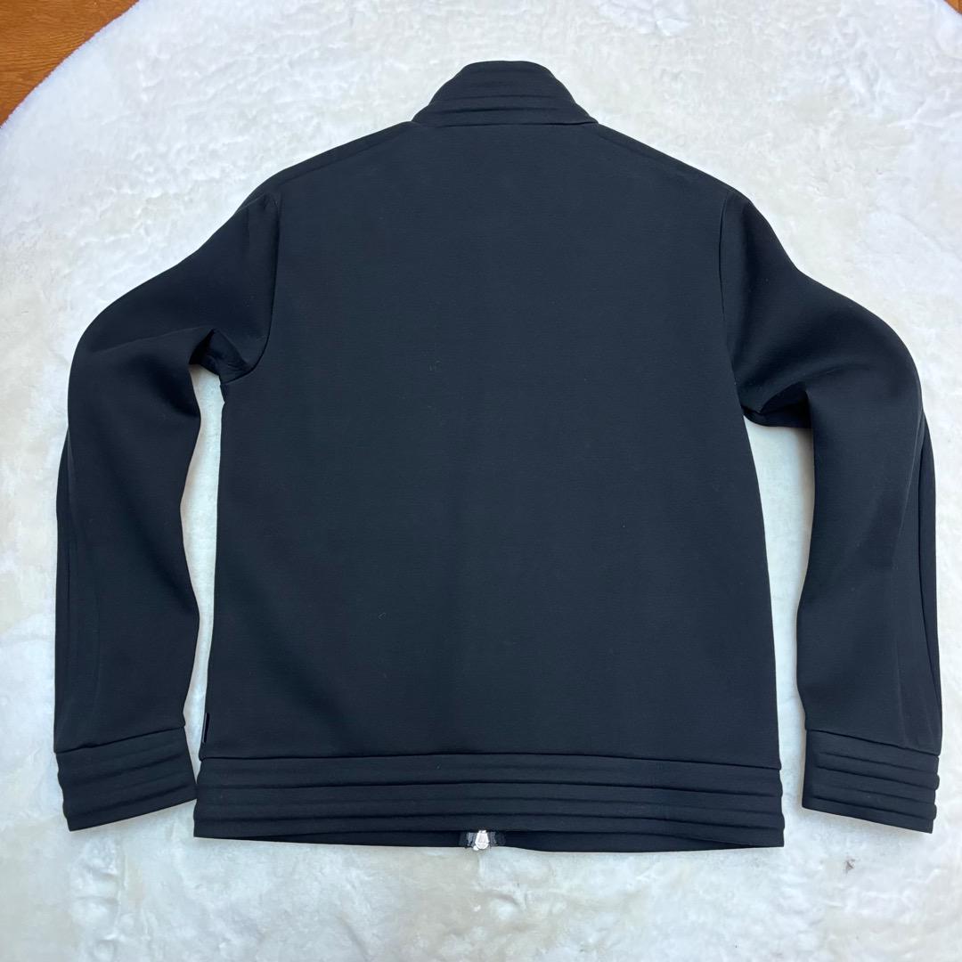 （美品）MONCLER　黒　シングルライダースジャケット 　L