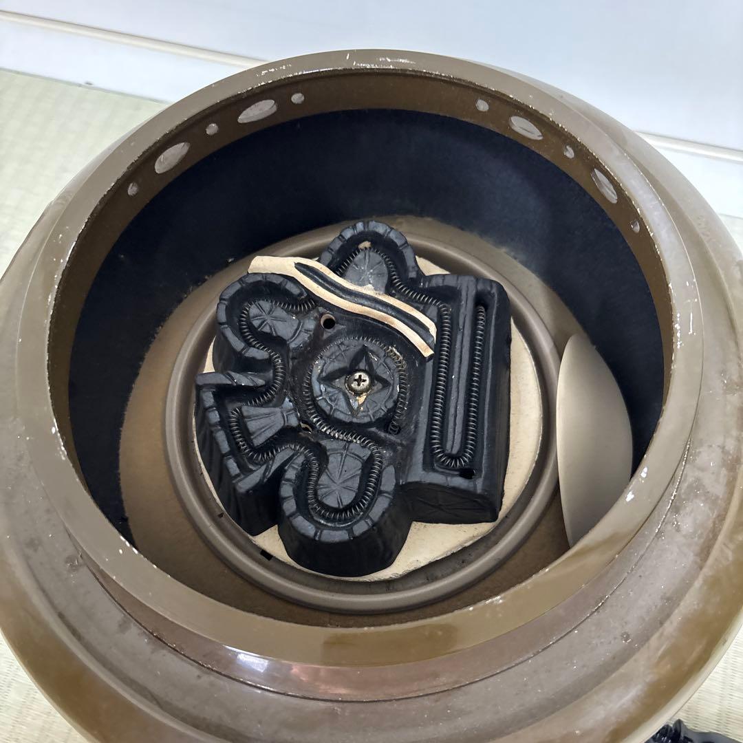 茶道具　風炉型電熱器　野々田　（非銅非鉄？）