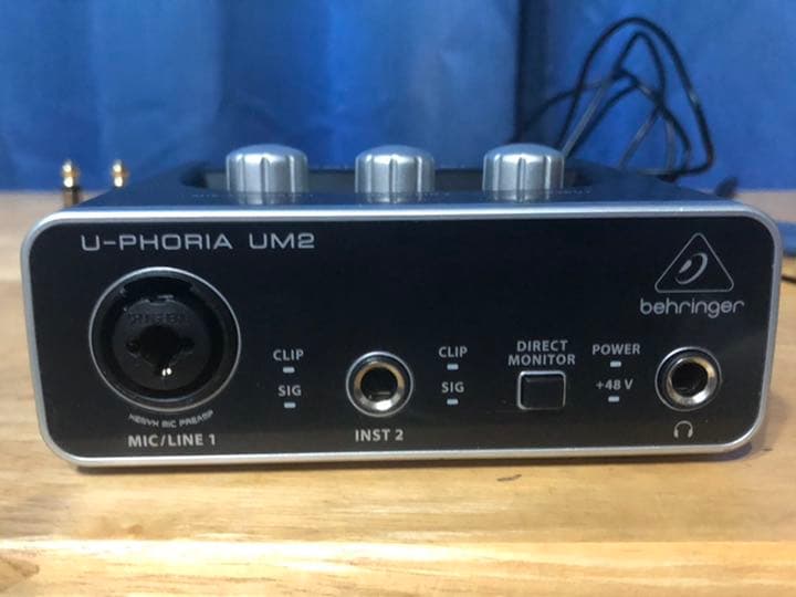 歌ってみたなど、高音質で録音できます！オーディオインターフェイス