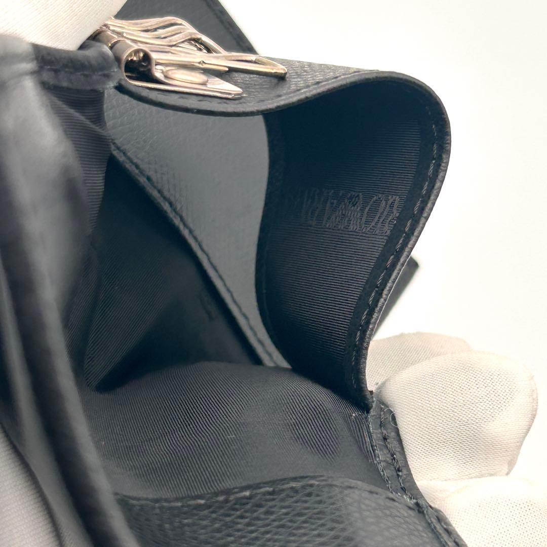 美品✨ EMPORIO ARMANI アルマーニ 6連 キーケース ブラック