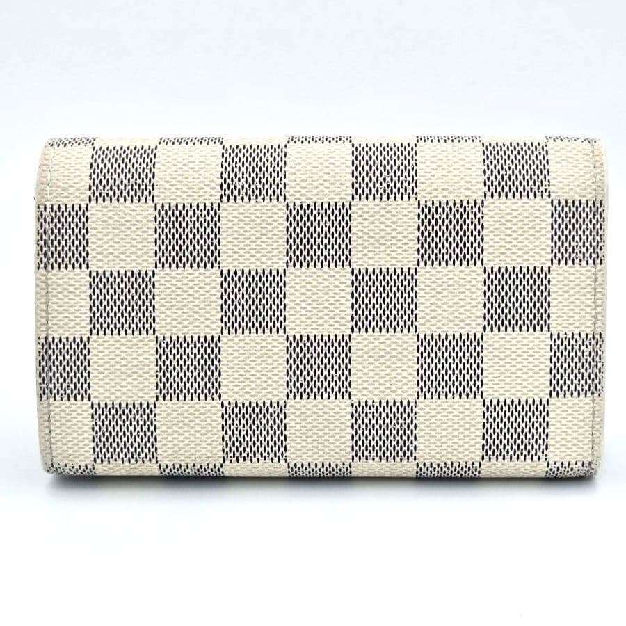 【新型】 ルイヴィトン ポルトフォイユ トレゾール 折り財布 ダミエアズール