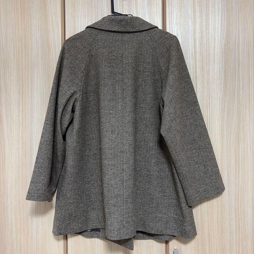グローバルワーク　軽やかストレッチ襟2WAYミドルコート　Sサイズ