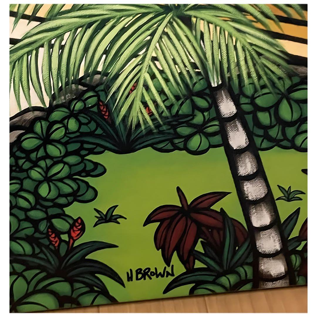 大判！ヘザーブラウンジクレーキャンバス絵画☆100枚限定・希少！ハワイで購入☆