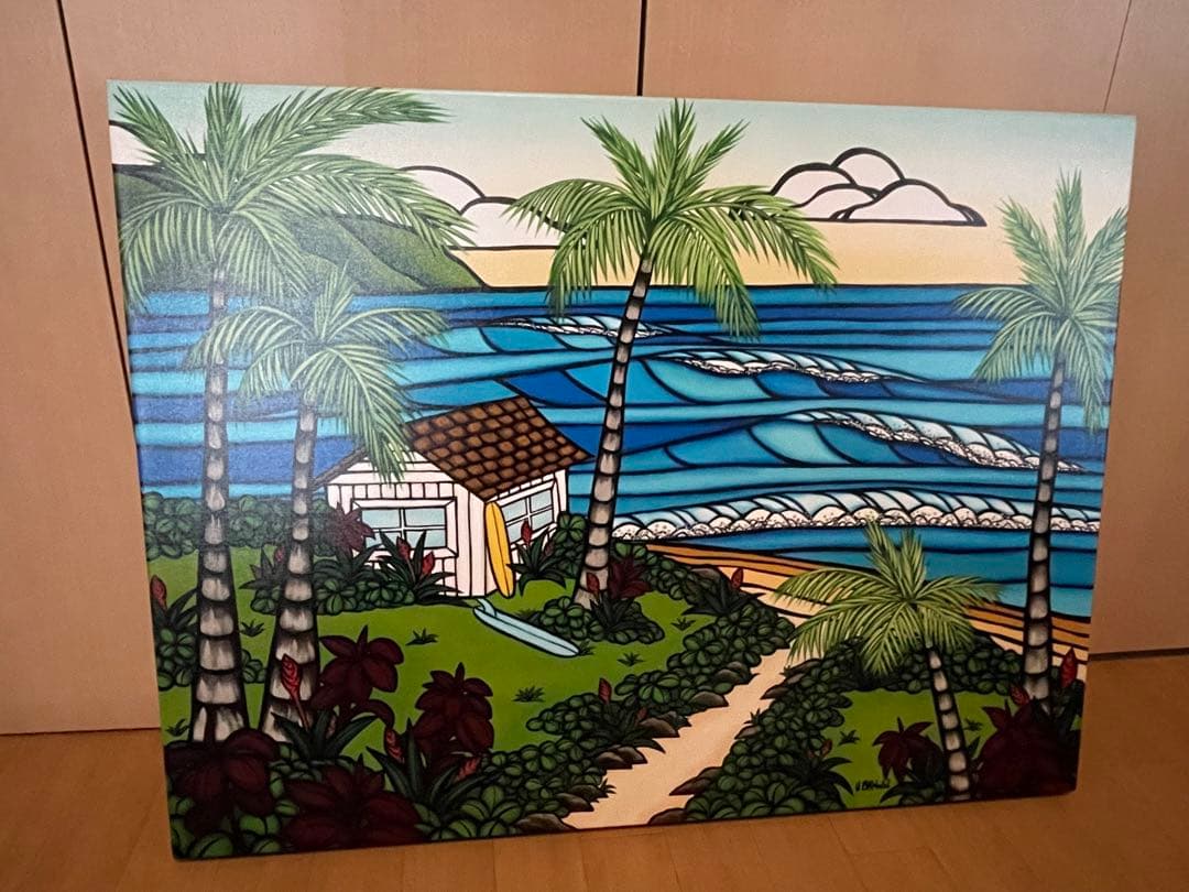 大判！ヘザーブラウンジクレーキャンバス絵画☆100枚限定・希少！ハワイで購入☆