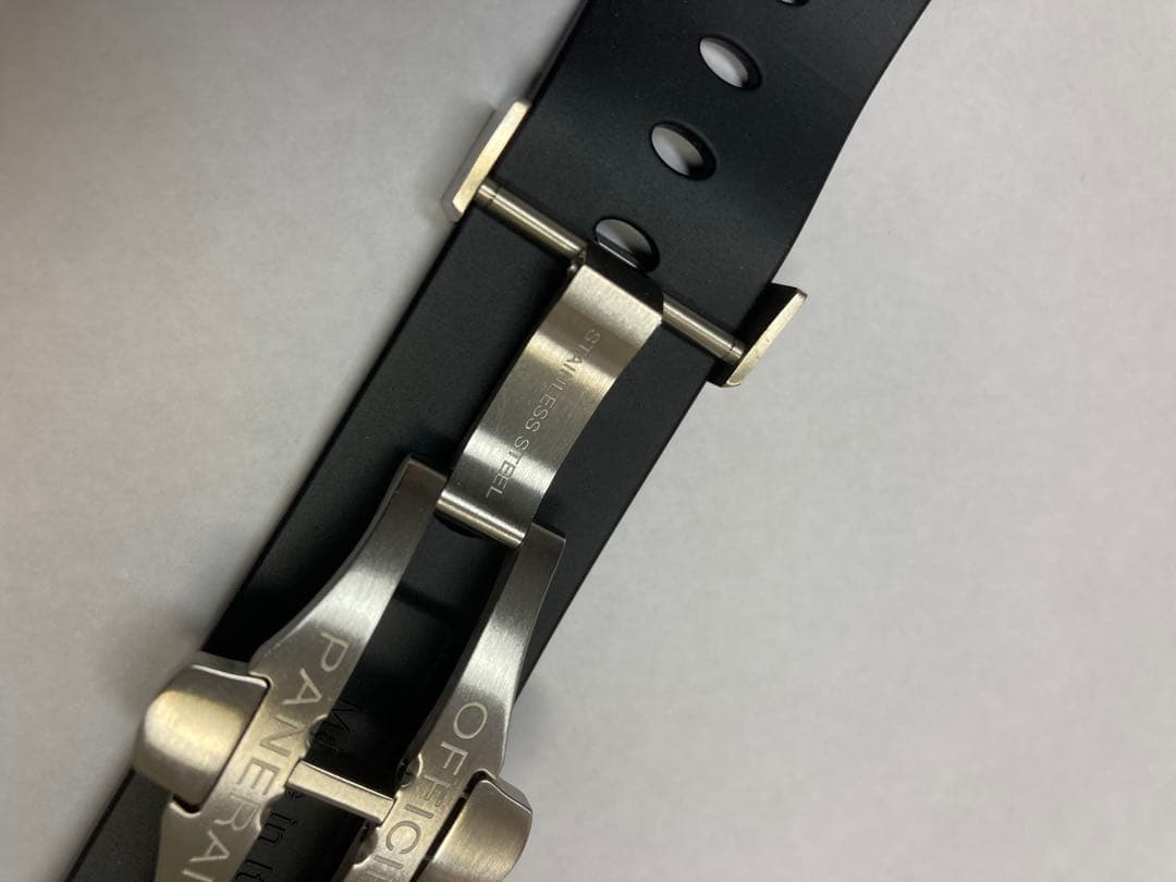 スピーク　パネライ ラバーベルト Dバックル 純正 PANERAI