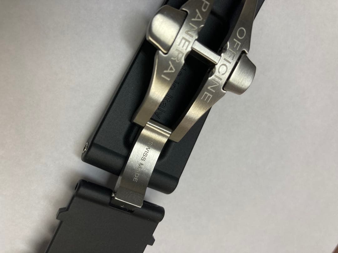 スピーク　パネライ ラバーベルト Dバックル 純正 PANERAI