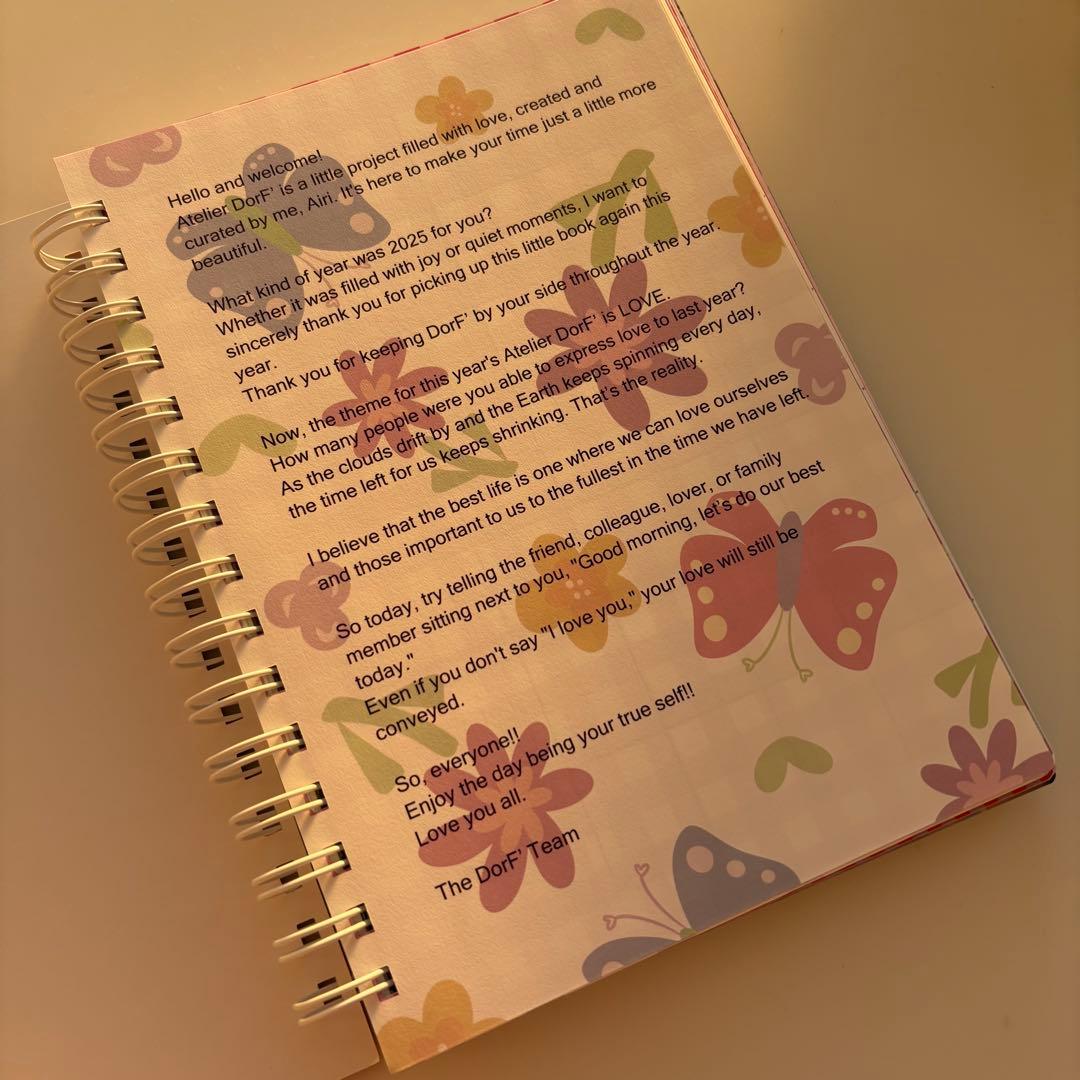 2026年 Atelier Doré スケジュール帳