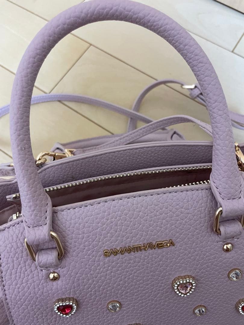 Samantha Vega ビジューフラッター ピンク 汚れあり