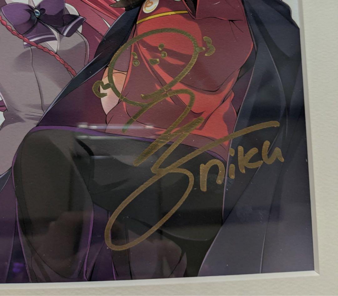 はたらく魔王さま！ 複製原画 直筆サイン入り 額装 キャラクター原画 公式アート